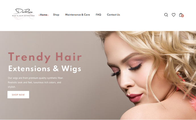 wigs E-commerce Website